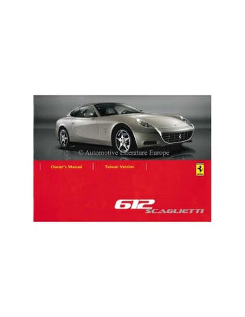 2007 FERRARI 612 SCAGLIETTI INSTRUCTIEBOEKJE TAIWAANS