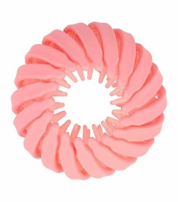 Haarspeld Haarklem – Vogelnest Knotklem – Kunststof – Roze, Nieuw