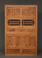 Mizuya’dansu  (keukenmeubel) - Hout, Metaal, keyaki-hout