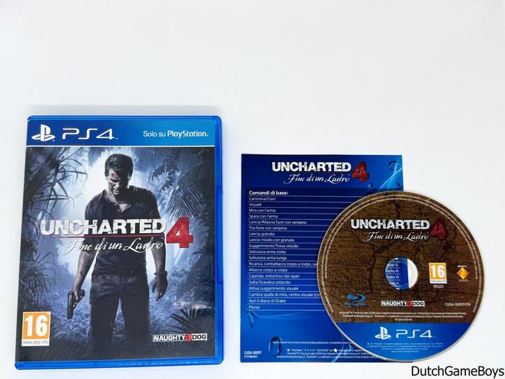 Playstation 4 / PS4 - Uncharted 4 - Fine Di Un Ladro, Spelcomputers en Games, Games | Sony PlayStation 4, Gebruikt, Verzenden