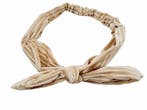 Haarband Knoop 6cm – Strikje met IJzerdraad – Velvet Ribstof, Nieuw