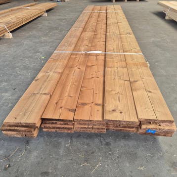 Thermo Vuren Geborstelde Planken 4800x185x19mm, Ophalen of Verzenden, Nieuw