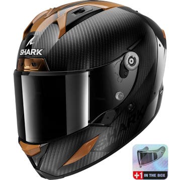 Aeron Carbon Skin Helm Shark, Motoren, Kleding | Motorhelmen, Verzenden, Nieuw met kaartje