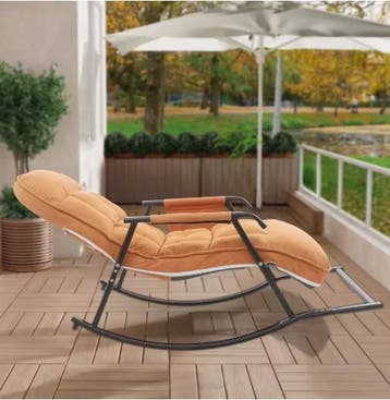 Verstelbare Schommelstoel met Kussen – Indoor en Outdoor, Verzenden, Nieuw