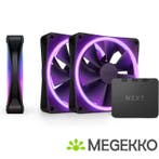 NZXT F120 RGB DUO - 120mm RGB Fan - Triple - Black, Verzenden, Nieuw