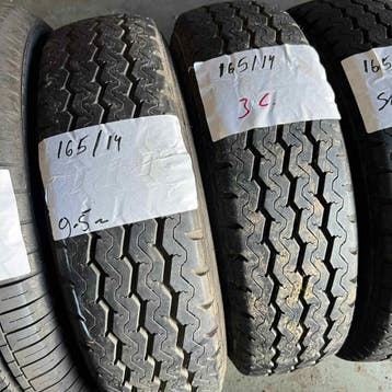 4 x Steel Radial 165-80-14 C Zomerbanden 9,5mm, 14 inch, Ophalen of Verzenden, Band(en), 165 mm
