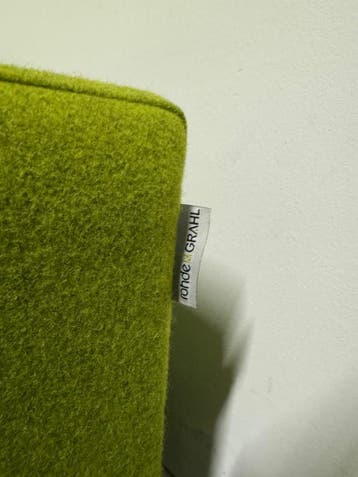Rohde & Grahl - Poef - 105x105x45cm - Groen, Werkplek, Ophalen of Verzenden, Gebruikt, Overige typen