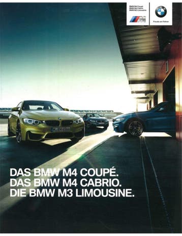 2015 BMW M3 | M4 BROCHURE DUITS, Boeken, Nieuw, BMW, Author