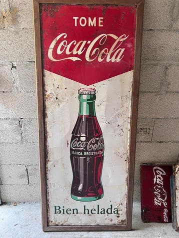 Coca-Cola - Reclamebord - Metaal