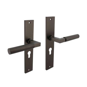 Intersteel Deurkruk Bau-Stil op schild profielcilinder 55mm, Verzenden, Nieuw
