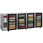Diamond Barkoelkast RVS | 4 Glazen Deuren | 783 Liter | 2675, Ophalen of Verzenden, Nieuw