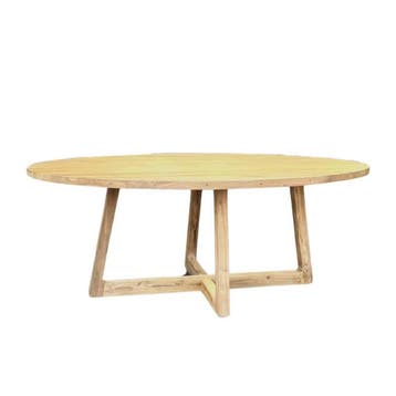 Stel uw ovale tafel samen -  180x90 cm Houten W-pootStel uw, Ophalen of Verzenden, Nieuw