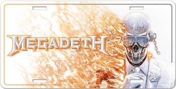 Megadeth - Megadeth - USA Nummerplaat officiële merchandise, Ophalen of Verzenden, Nieuw, Poster, Artwork of Schilderij