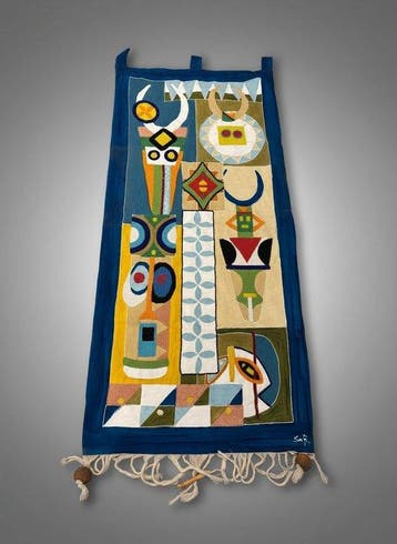 Textiel - 130 cm - 55 cm, Antiek en Kunst