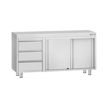 GGM Gastro | RVS Werkkast ECO - 1400x700mm - met |, Verzenden, Nieuw in verpakking, Meubilair