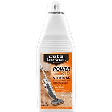 CetaBever vloerpolish PowerPad zijdeglans kleurloos -1 liter, Doe-het-zelf en Verbouw, Overige kleuren, Nieuw, Ophalen of Verzenden