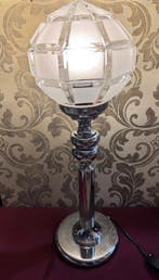 Staande lamp - Glas - Vintage, Antiek en Kunst