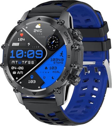 Fitnesshorloge Bluetooth | 3 Armbanden | Laatste Stuk!, Sieraden, Tassen en Uiterlijk, Zwart, Zo goed als nieuw, Waterdicht, Android