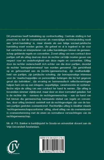 Rechtsgemeenschapsconforme uitleg / Preadviezen Christen, Verzenden, Zo goed als nieuw, Sjoerd Bakker