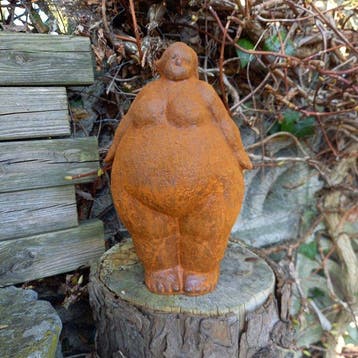 sculptuur, STANDING GLORIOUS LADY - 24 cm - Gietijzer