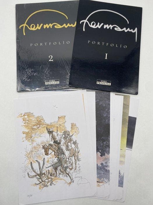 Hermann - 2 Portefeuilles - Semic privilege 1 & 2 - Planches, Boeken, Stripboeken