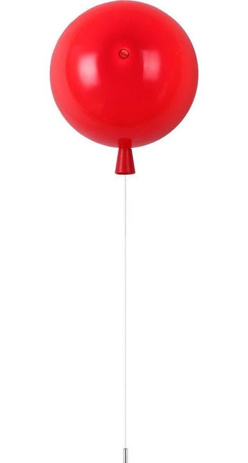 Wandlamp Ballon lamp Rood Klein inclusief 4W LED lamp - Funn, Ophalen of Verzenden, Nieuw, Kunststof