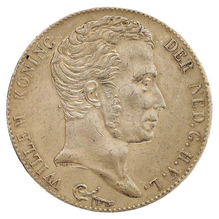 3 Gulden 1819 Willem I ZFr+, Postzegels en Munten, Munten | Nederland, Verzenden