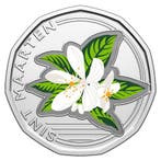 Sint Maarten 50 Cent Oranjebloesem 2025, Postzegels en Munten, Verzenden