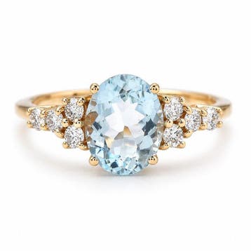 Zonder minimumprijs - Ring - 14 karaat Geel goud - 2.03ct., Nieuw