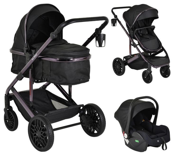 Moni All Road Black 3-in-1 Combi Kinderwagen met i-Size, Kinderen en Baby's, Autostoeltjes, Nieuw, Verzenden