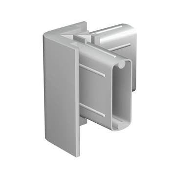Hoekverbinding voor Click Rail / Ophangrail - Grijs - Pu...