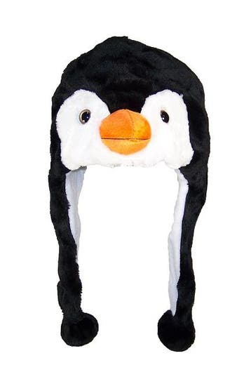 KIMU® Muts Flappen Pinguin Laplander met Oortjes Zwart Wit V, Ophalen of Verzenden, Nieuw