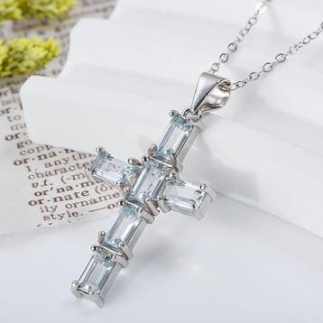 Zonder minimumprijs - Ketting met hanger - 18 karaat Zilver,
