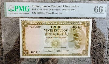 Timor. - 20 Escudos - 1967 - Pick 26a (Zonder minimumprijs)