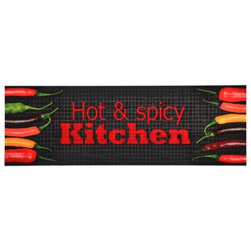 vidaXL Keukenmat wasbaar Hot & Spicy 60x300 cm, Verzenden, Nieuw