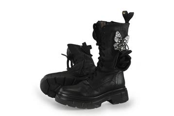 Gio+ Veterboots in maat 40 Zwart, Verzenden, Zwart, Boots, Zo goed als nieuw