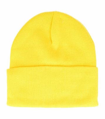 Beanie Muts - Basic - Unisex - Geel, Nieuw