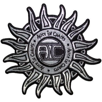 Alice In Chains - Sun Logo B&W - Patch officiële merchandise, Ophalen of Verzenden, Nieuw, Kleding