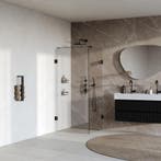 Brauer Void - Carving Douchecabine met Draaideur - Helder, Ophalen of Verzenden, Nieuw, Rvs