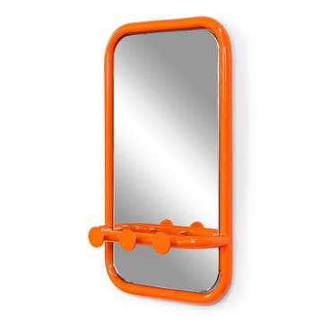 Spinder Design Retro spiegel 60x35 cm - pure orange, Verzenden, Nieuw