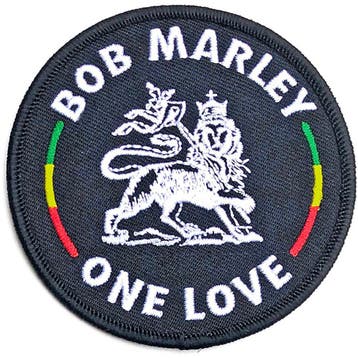 Bob Marley - One Love Lion - patch officiële merchandise, Ophalen of Verzenden, Nieuw, Kleding