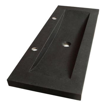 Brauer Magma Wastafel Ondiep - 100 cm - met 1 Spoelbak en 2, Ophalen of Verzenden, Nieuw