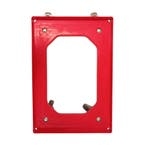 Dolly 60x40x15 rood met 2 zwenkwielen en 2 wielen met rem,, Ophalen of Verzenden, Overige typen, Emtrade NL