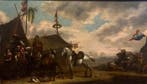 Philips Wouwerman (1619-1668), Navolger van - Accampamento, Antiek en Kunst