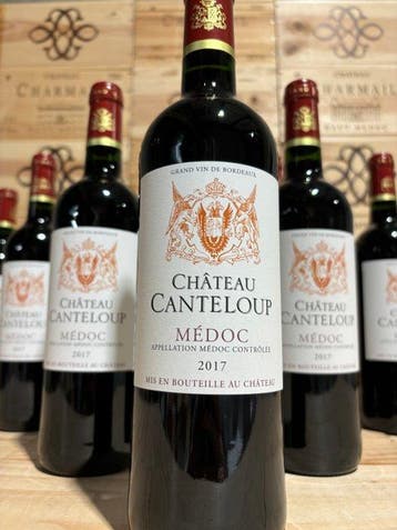 2017 Chateau Canteloup - Haut-Médoc Cru Bourgeois - 12, Verzamelen, Wijnen, Nieuw