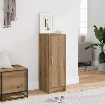 vidaXL Schoenenkast 32x35x92 cm bewerkt hout artisanaal, Verzenden, Nieuw