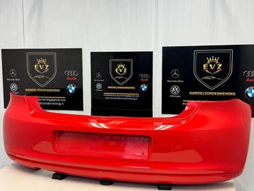 VW Polo 6R bj.2010 achterbumper kleur rood (LP3G) 6R6807421, Gebruikt, Achter, Volkswagen, Bumper