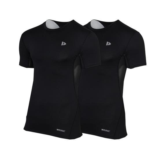 Donnay Donnay Heren - 2-Pack - Baselayer Shirt Korte Mouw  -, Kleding | Heren, T-shirts, Nieuw, Verzenden