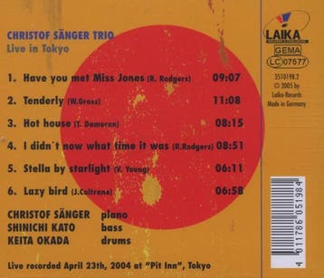 cd - christof sanger - LIVE IN TOKYO (nieuw), Verzenden, Zo goed als nieuw