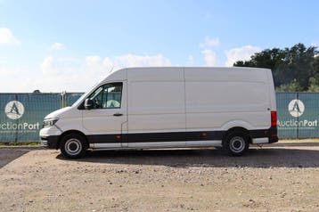 Veiling: Bestelwagen Volkswagen Crafter Diesel 102pk 2018, Gebruikt, Volkswagen, Wit, BTW verrekenbaar